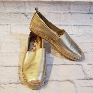 Sam Edelman Khloe Gold Espadrilles Size 6